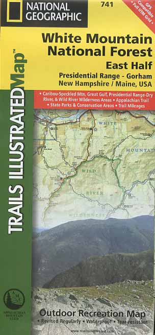 Trails Illustrated White Mountain National Forest (East Half) map